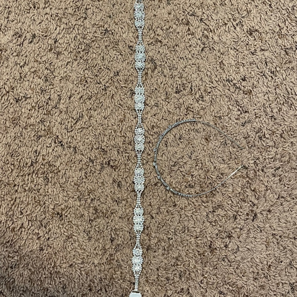 Wedding sash and headband